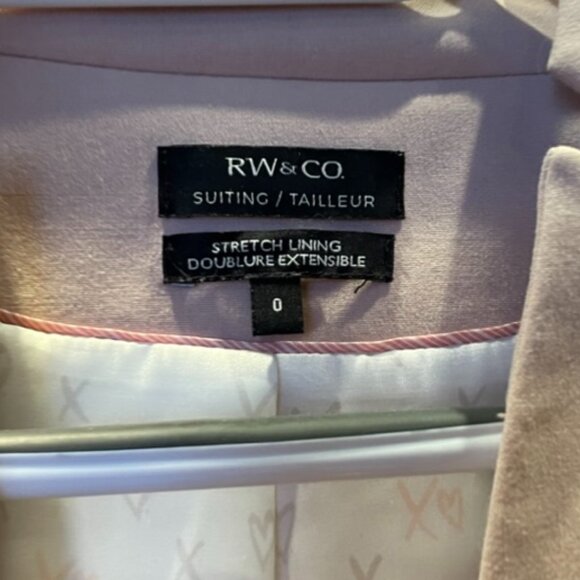 RW&CO creamy light pink Blazer US 0 - Picture 2 of 2